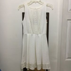 Rewind Crochet Lace Open Back Dress